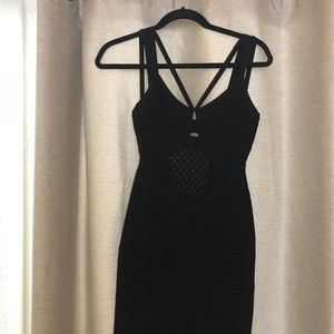 Herve Leger black dress